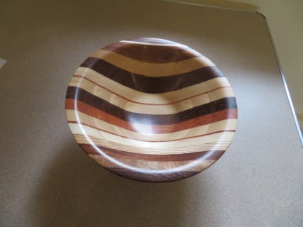 Segmented bowl won a turning of the month cettificate for Chris Withall